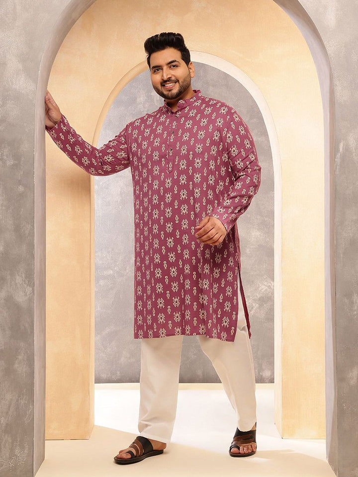 SOJANYA PLUS Motif Etnik Lelaki Bercetak Kurta