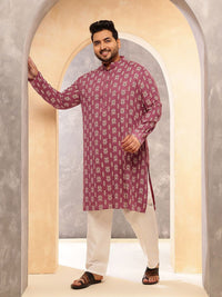 SOJANYA PLUS Motif Etnik Lelaki Bercetak Kurta