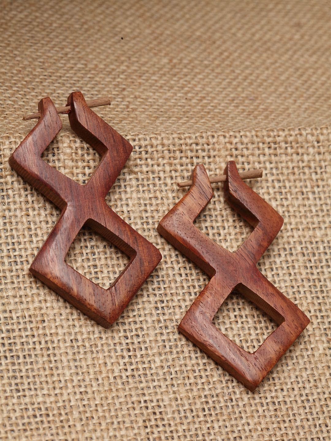 Anouk Gold-Plated Contemporary Drop Earrings