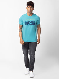 SPYKAR Men Typography Printed Slim Fit T-shirt