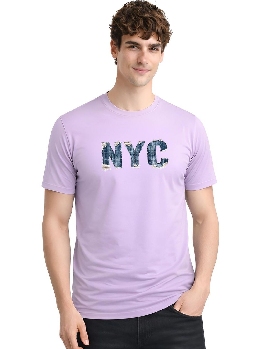 ADRO Men Typography Printed T-shirt