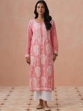 Rumah Chikankari Wanita Sulam Chikankari Cetakan Indie Kurta