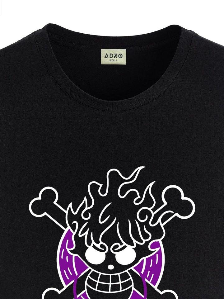 ADRO Men Printed Applique T-shirt