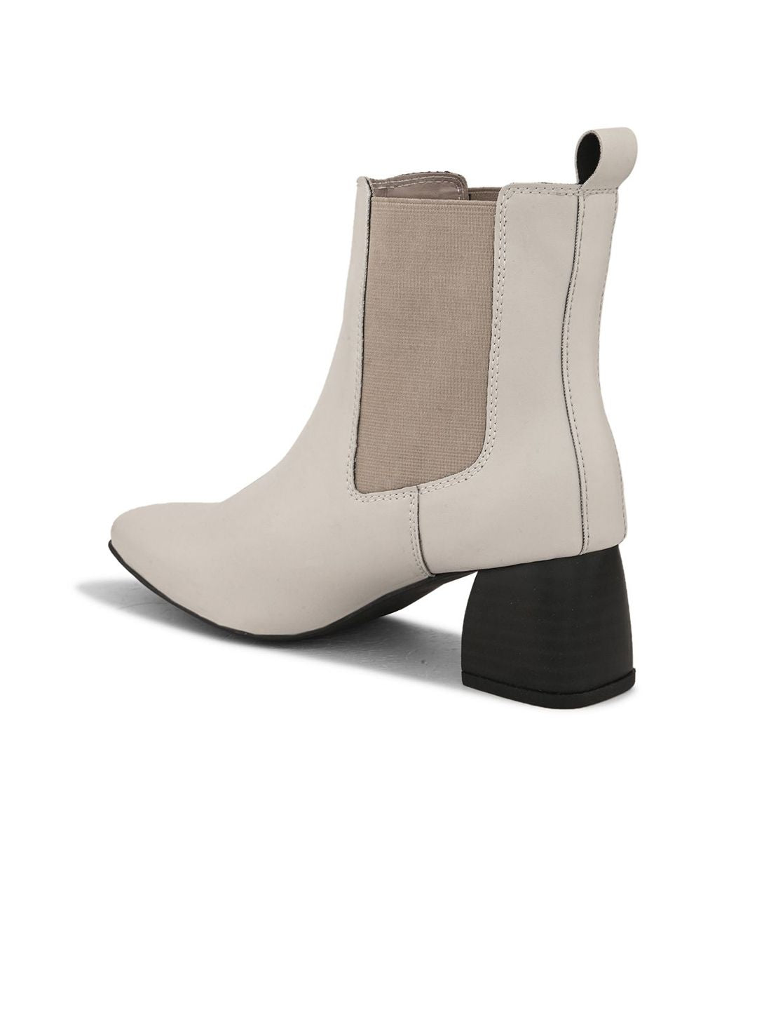 DressBerry Women Block-Heeled Chelsea Boots