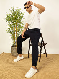 Thomas Scott Men Smart Parachute Pure Cotton Cargo Trouser
