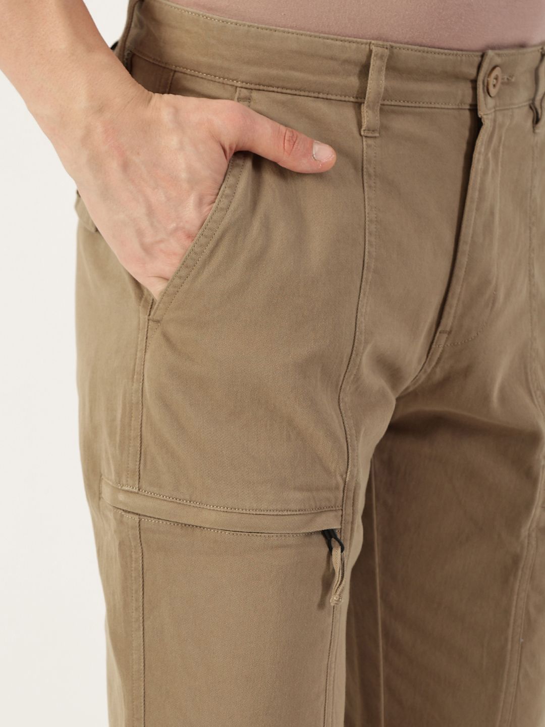 Thomas Scott Men Cotton Mid-Rise Regular Fit Trousers