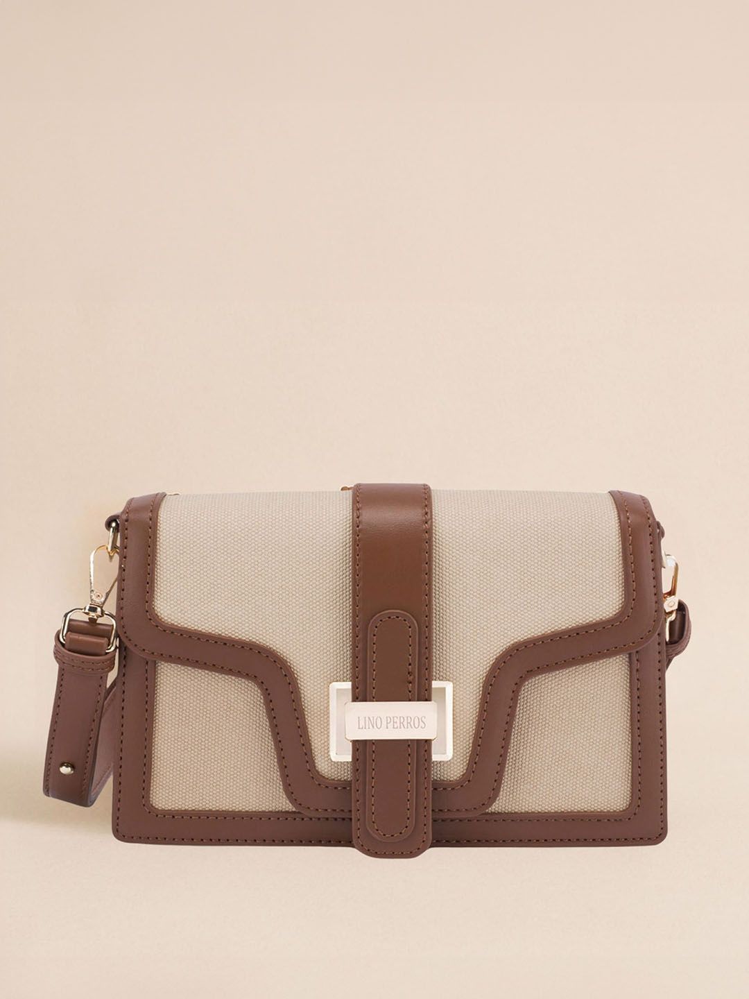 Lino Perros Voyage Colourblocked Structured Satchel With Detachable Sling Strap
