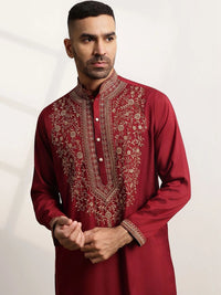 Anouk Men Ethnic Motifs Embroidered Regular Kurta with Pyjamas