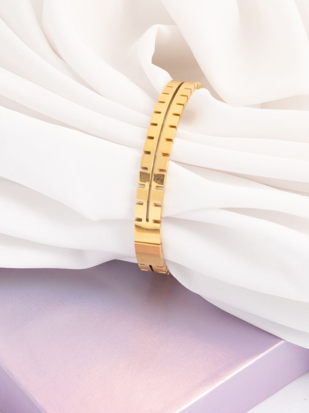 VOGUE PANASH Wanita Brass Gold-plated Bangle-Style Bracelet