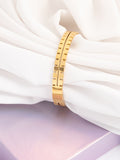 VOGUE PANASH Wanita Brass Gold-plated Bangle-Style Bracelet
