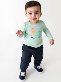 Nauti Nati Boys Printed Pure Cotton Sweatshirt With Joggers