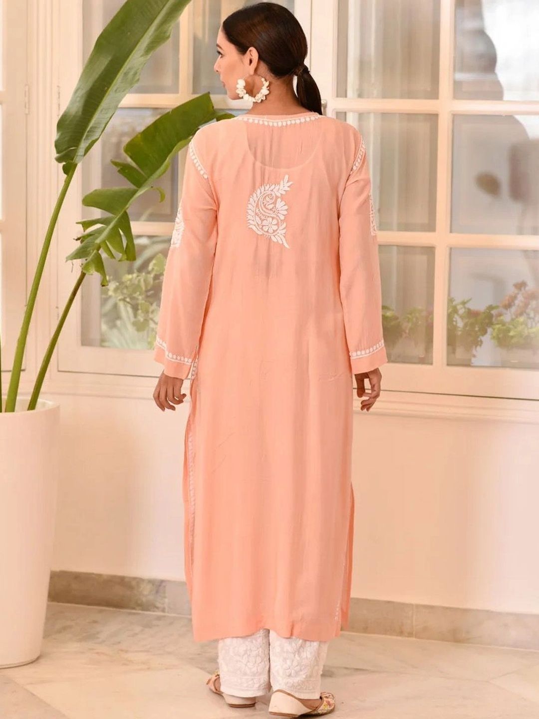 House of Chikankari Women Ethnic Motifs Embroidered Chikankari Kurta
