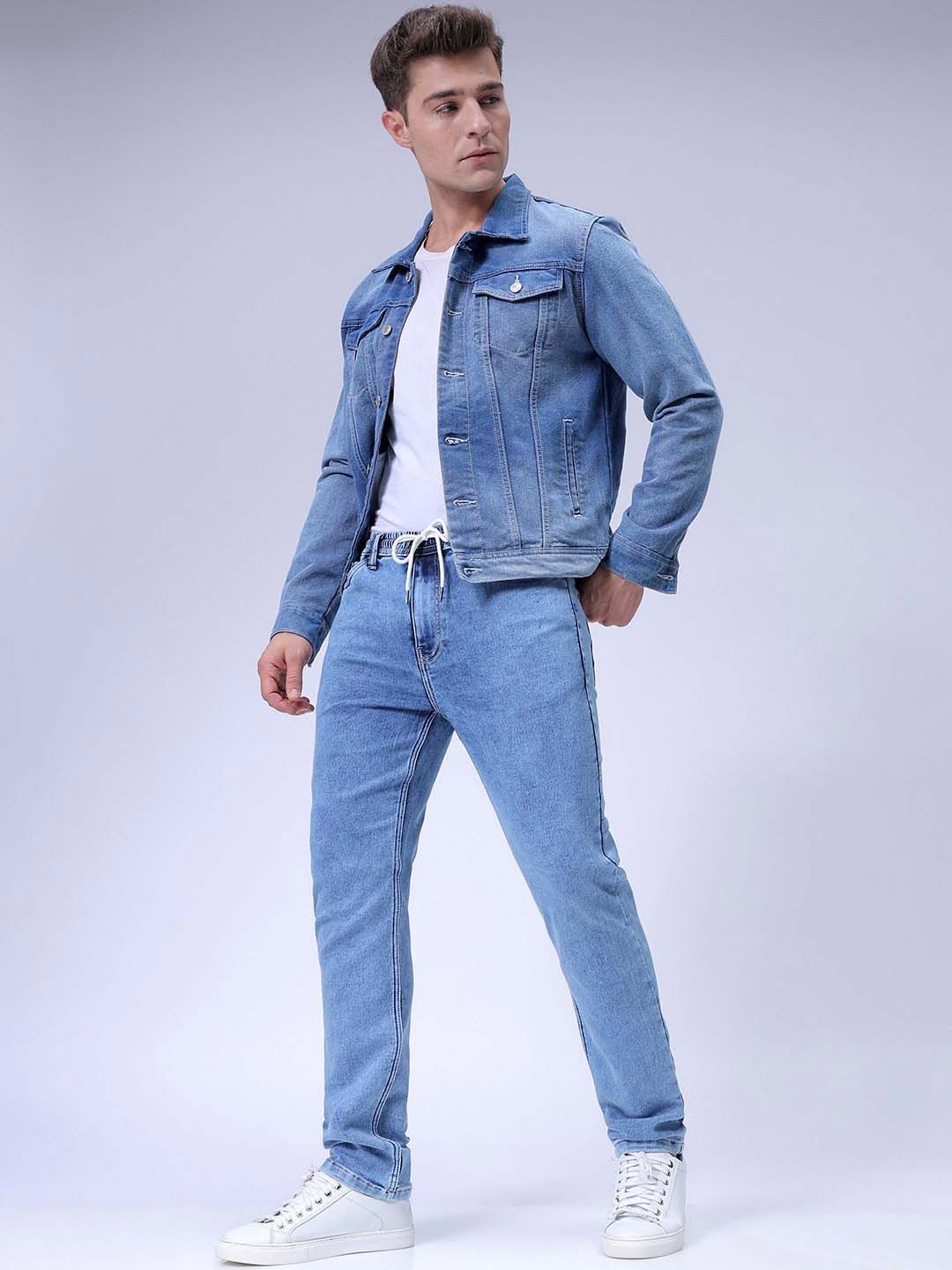 The Indian Garage Co Men Regular Fit Stretchable Denim Jeans
