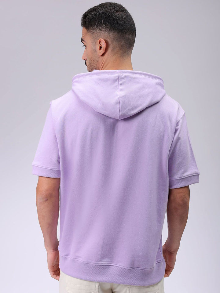 The Indian Garage Co Men Hooded Short Sleeves Sweatshirt