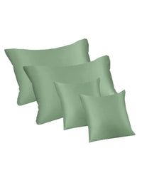 Myntra Elegant Homes Green 400 TC Cadar dengan 2 Sarung Bantal