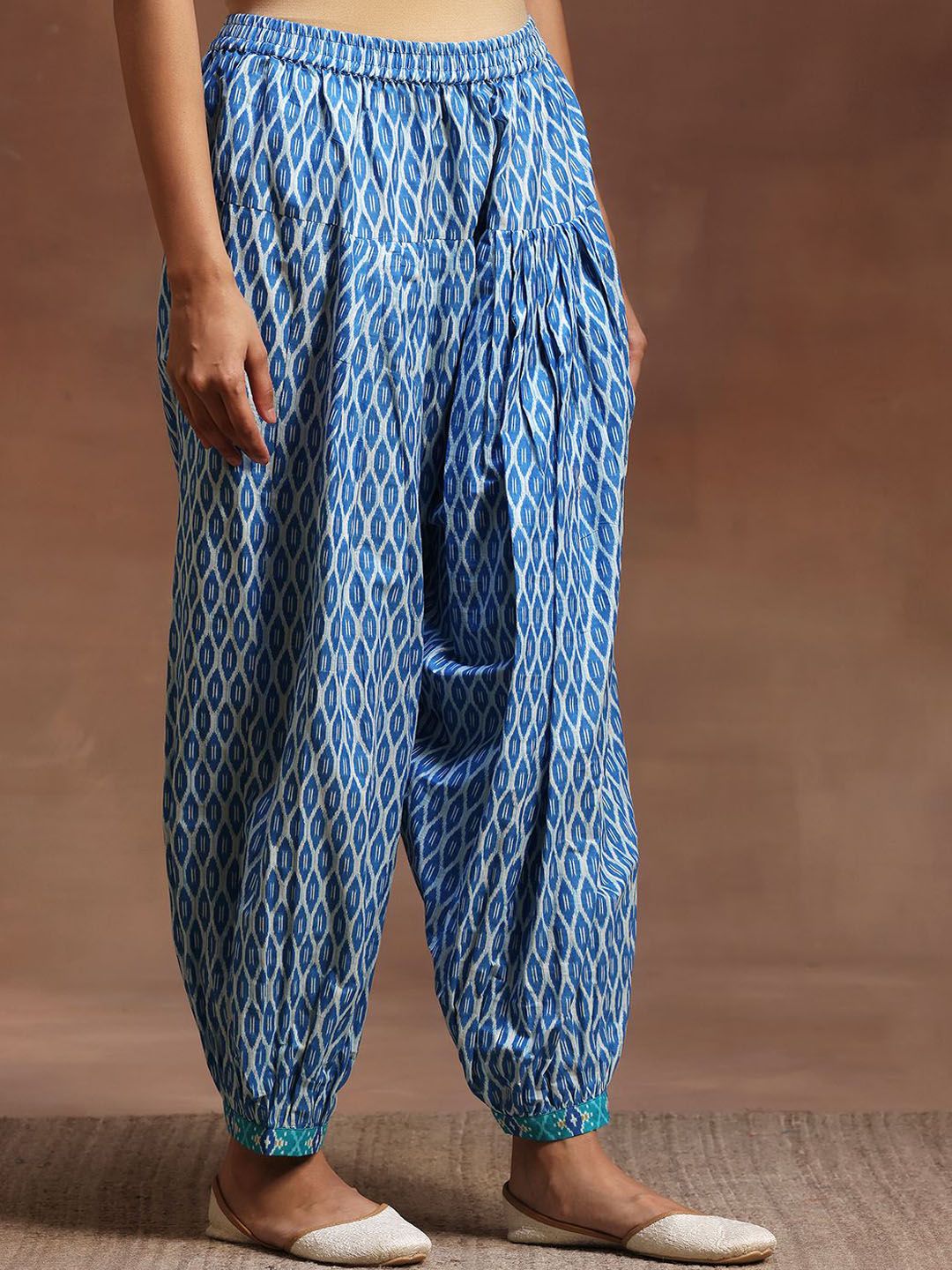Libas Ethnic Motifs Printed Gotta Patti Pure Cotton Kurta with Salwar & Dupatta