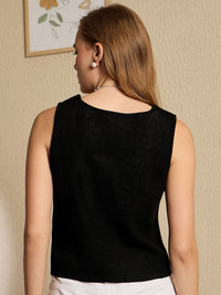 Berrylush Women Floral Printed Sweater Vest