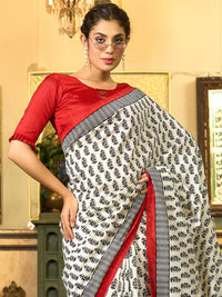 Saree mall Bagh Art Silk Block Print Sarees