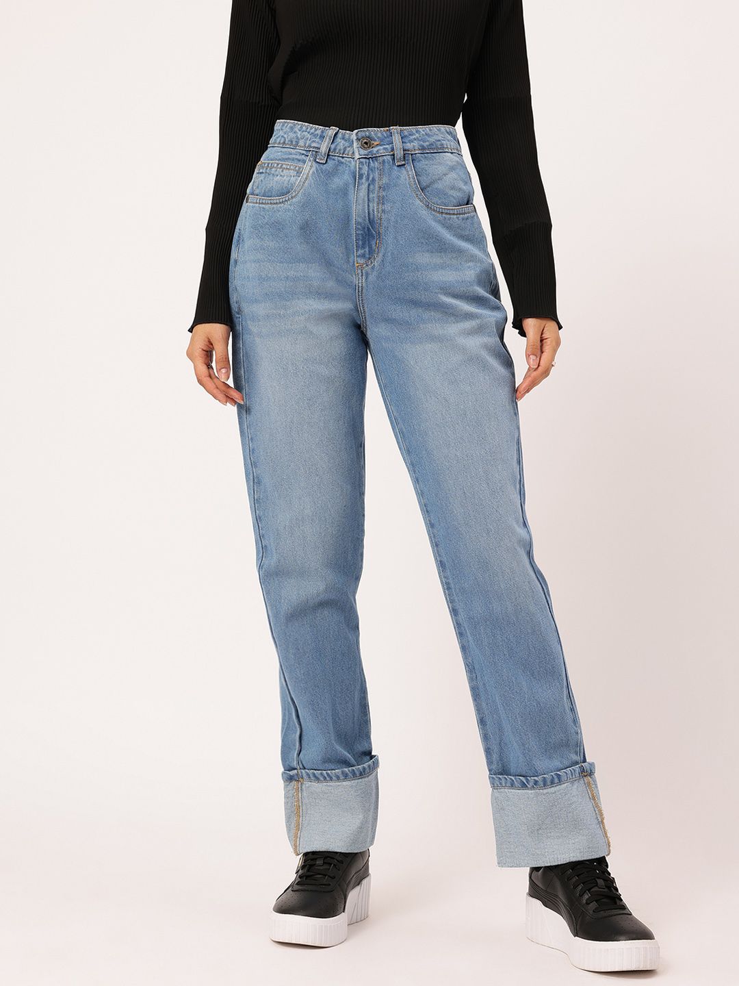 DressBerry Women Casual Comfort Straight Fit Jeans
