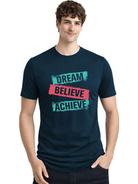 ADRO Men Typography Printed T-shirt