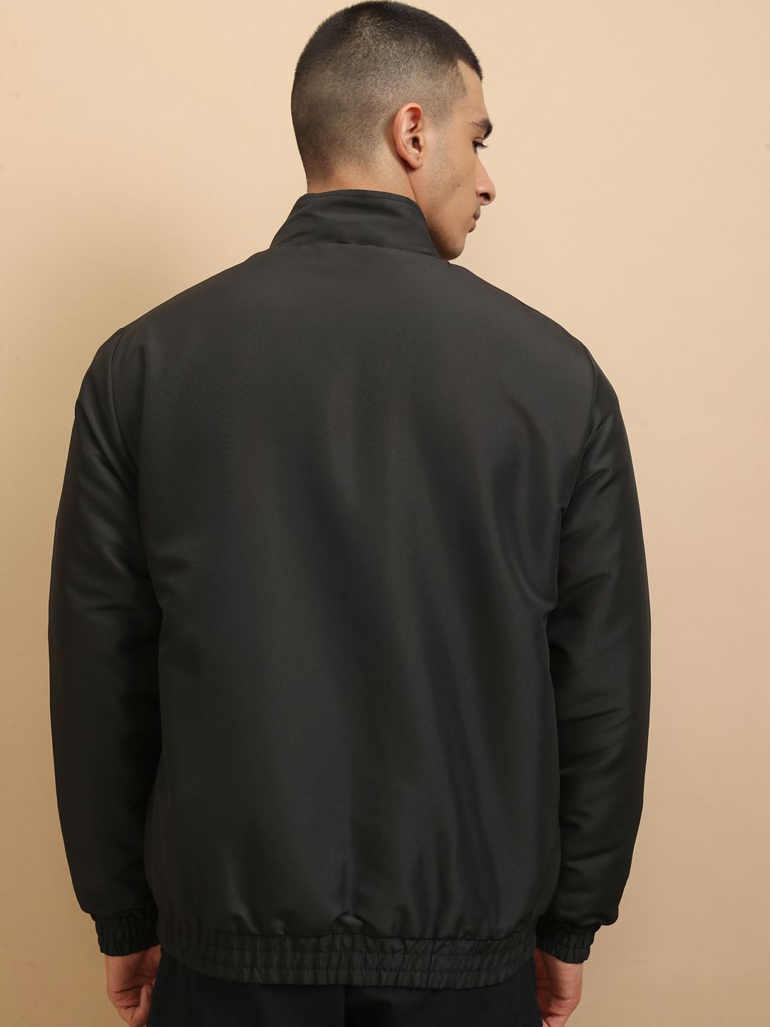 HIGHLANDER Men Crop Outdoor Bomber with Patchwork Jacket