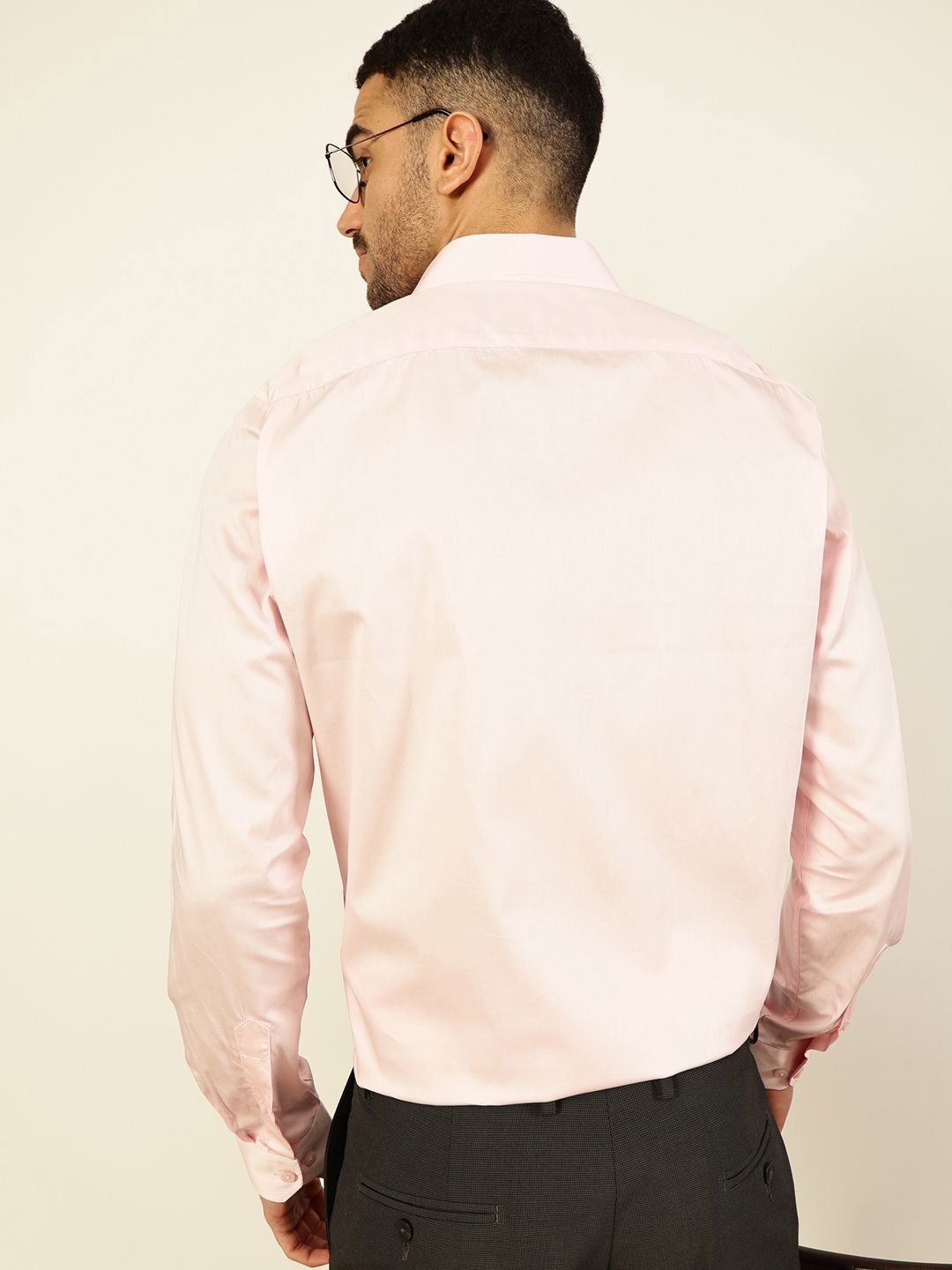 Thomas Scott Men Premium Cutaway Collar Solid Cotton Formal Shirt