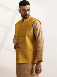 Jaket Nehru Brocade Rekaan Tenunan Anouk