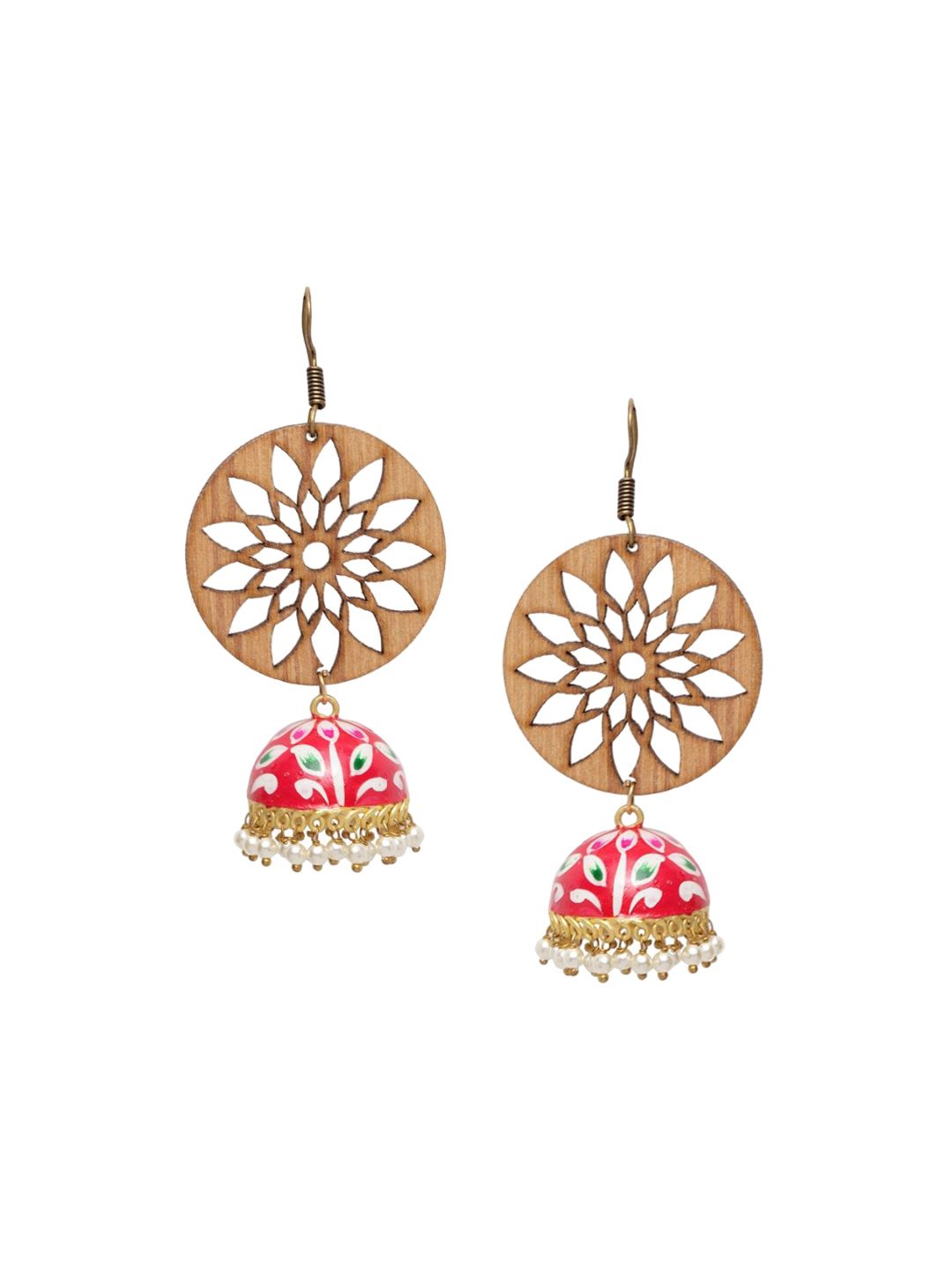 DressBerry Gold Plated Contemporary Drop Earrings