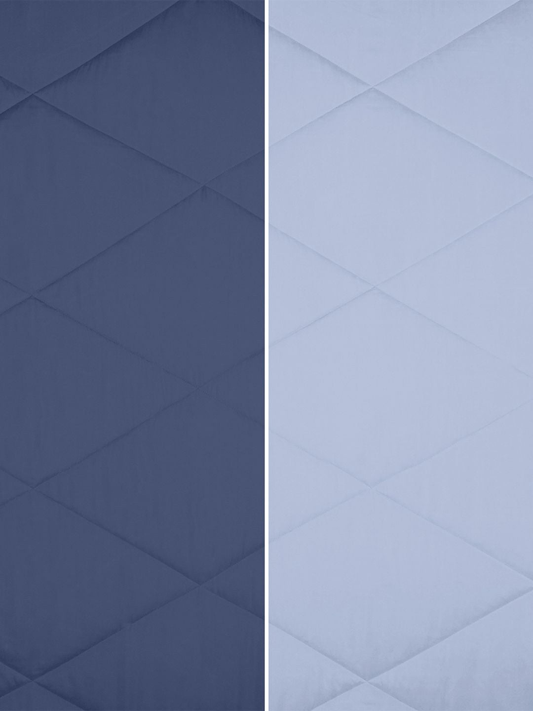 Story@home Lavender & Blue Solid Reversible 240 GSM Heavy Winter Double Bed Comforter
