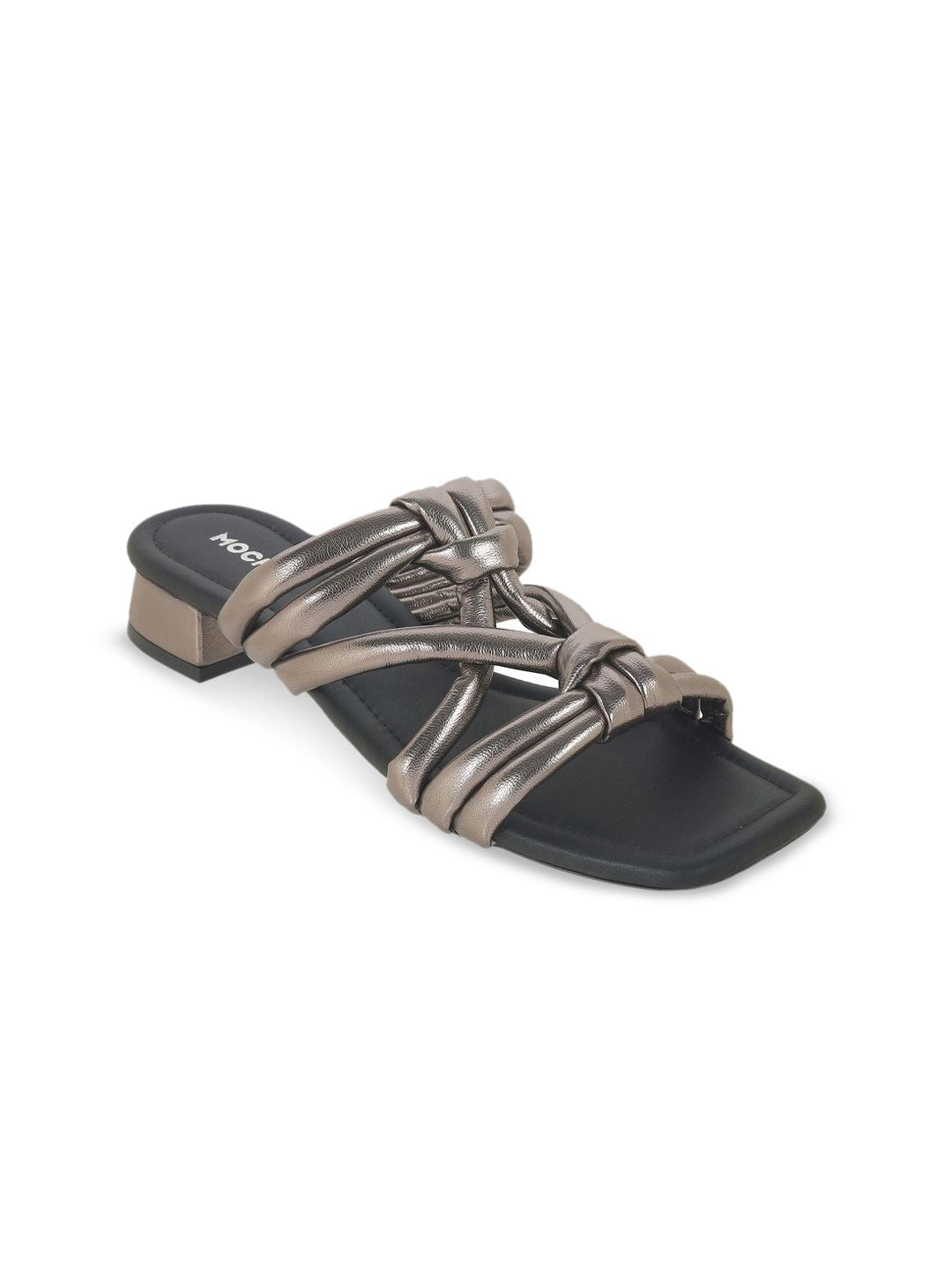 Mochi Women Colourblocked Block Heel Sandals