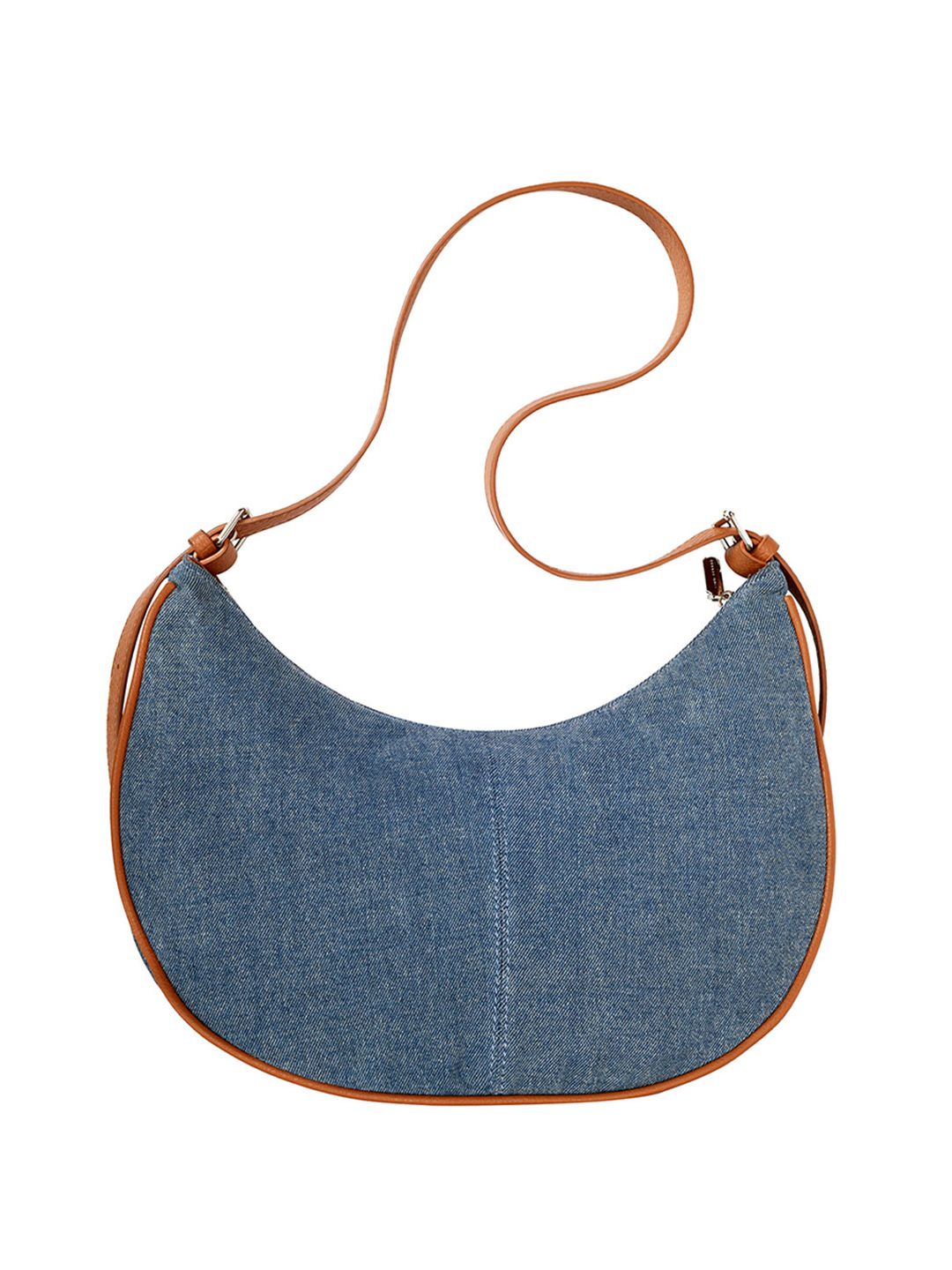 Lino Perros Denim Structured Shoulder Bag