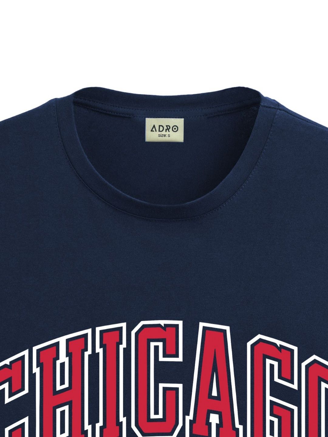 ADRO Men Typography Printed Applique T-shirt