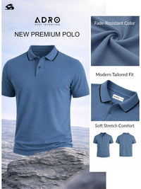 ADRO Men Polo Collar T-shirt