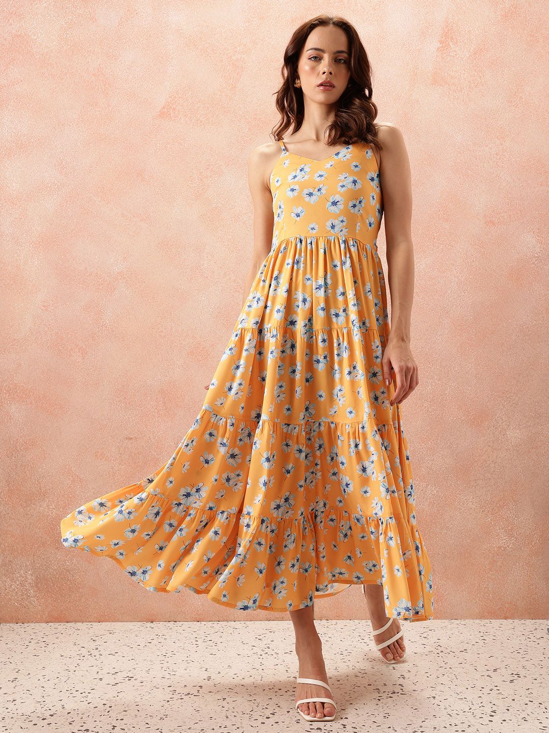 all about you Floral Print Fit & Flare Maxi Dress