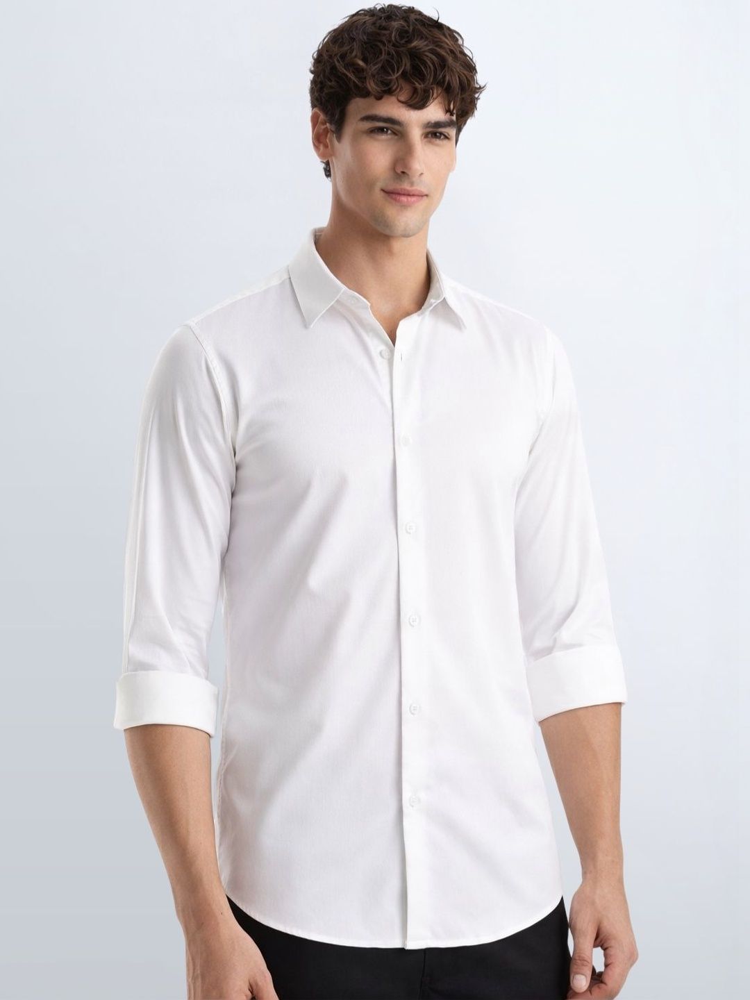 ADRO Spread Collar Baju Satin Standard