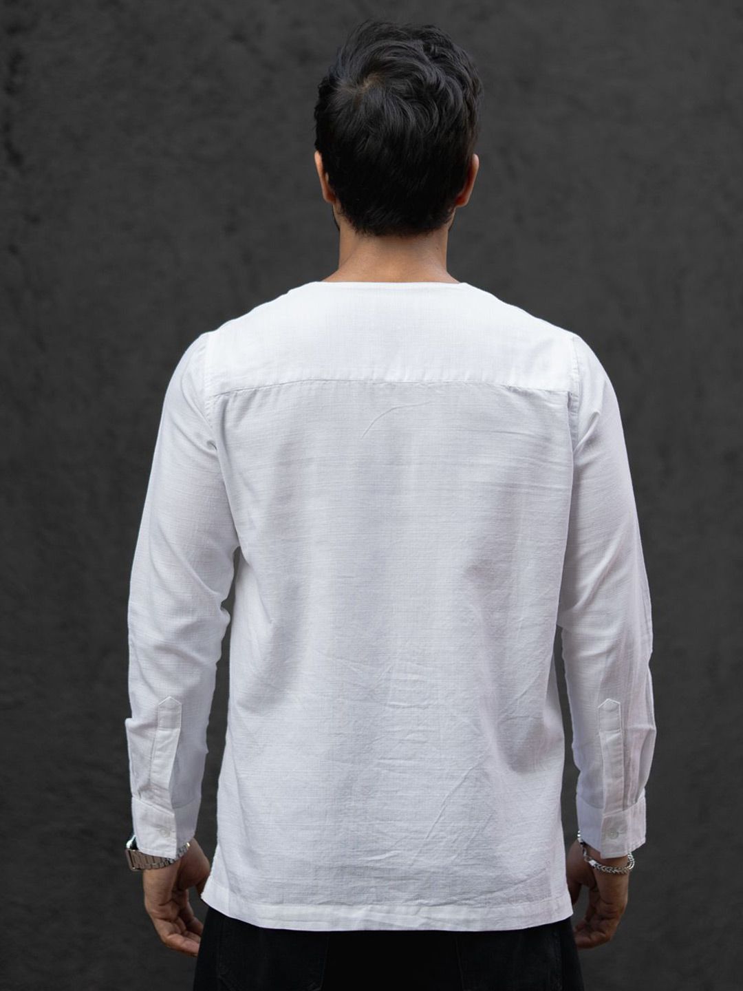 Powerlook Collarless Casual Shirt