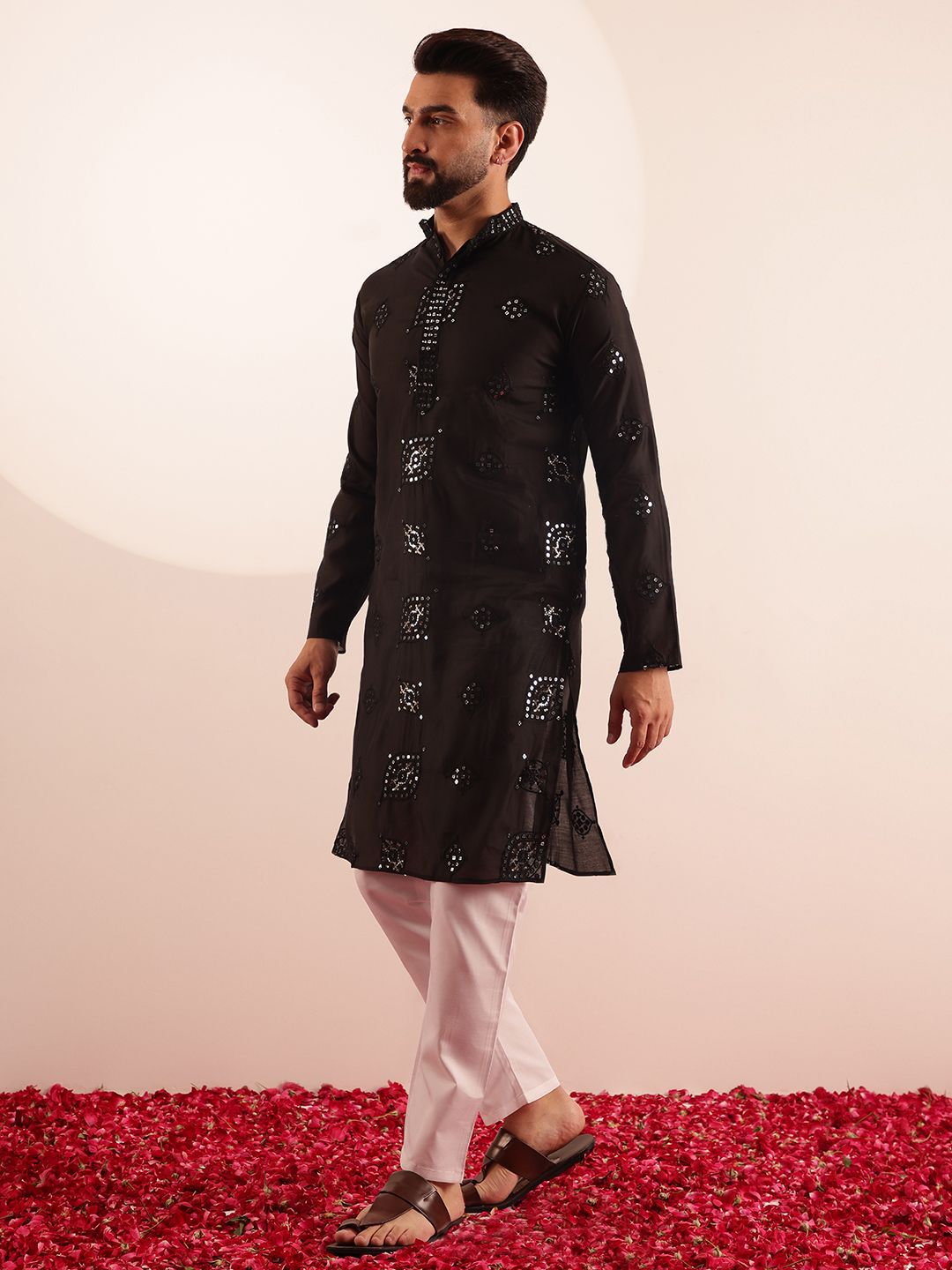 SOJANYA Kurta Labuci Sulam Lelaki