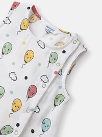 Nauti Nati Girls Printed Pure Cotton Top With Shorts