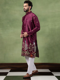 SOJANYA Men Floral Embroidered Thread Work Kurta