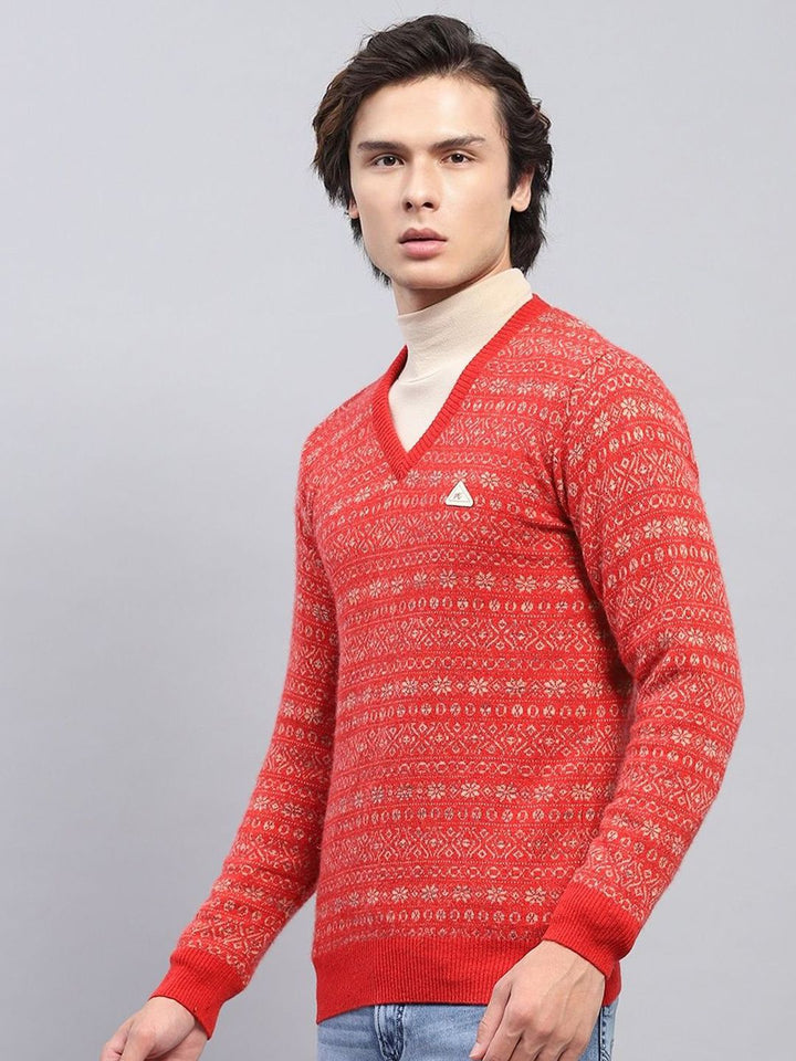 Monte Carlo Men V-Neck Woollen Pullover