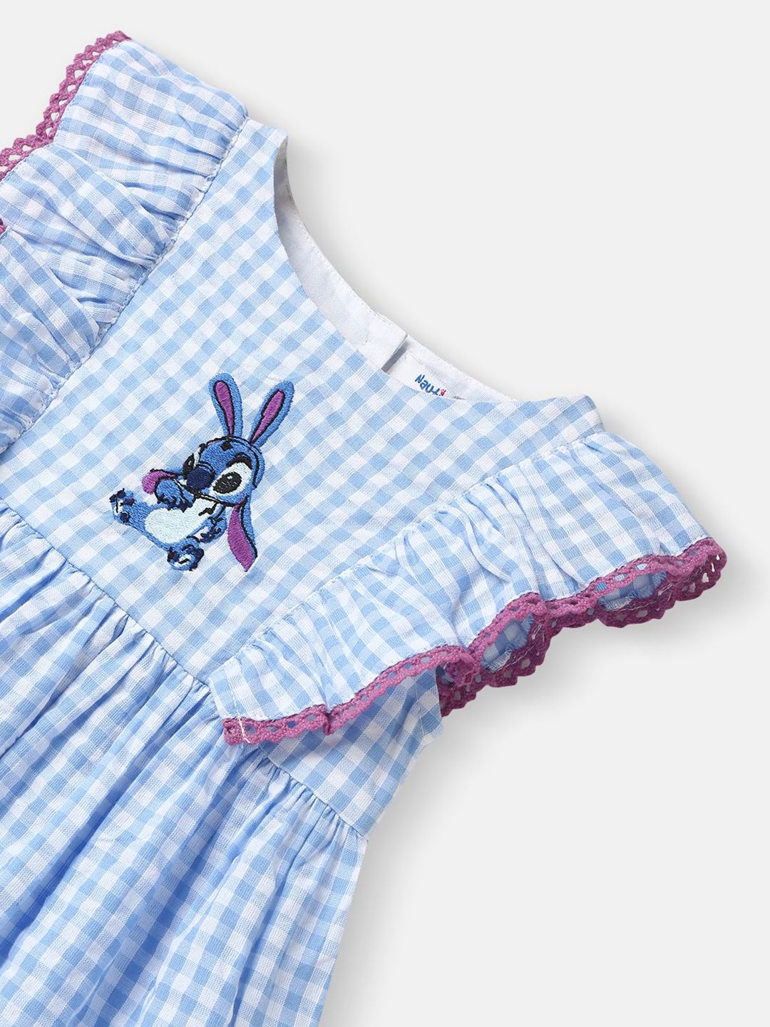 Nauti Nati Girl Cotton and Pleated Fabric Minnie Mouse  Dress