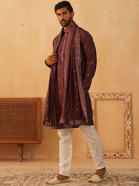 JOMPERS LELAKI BUNGA BUNGA KURU KURTA BERSAMA DENGAN PAJAMAS & DENGAN DUPATTA