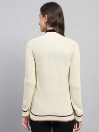 Monte Carlo Women Ribbed Woolen Cardigan