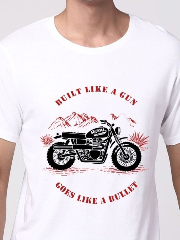 ADRO Men Graphic Printed Round Neck Cotton T-shirt