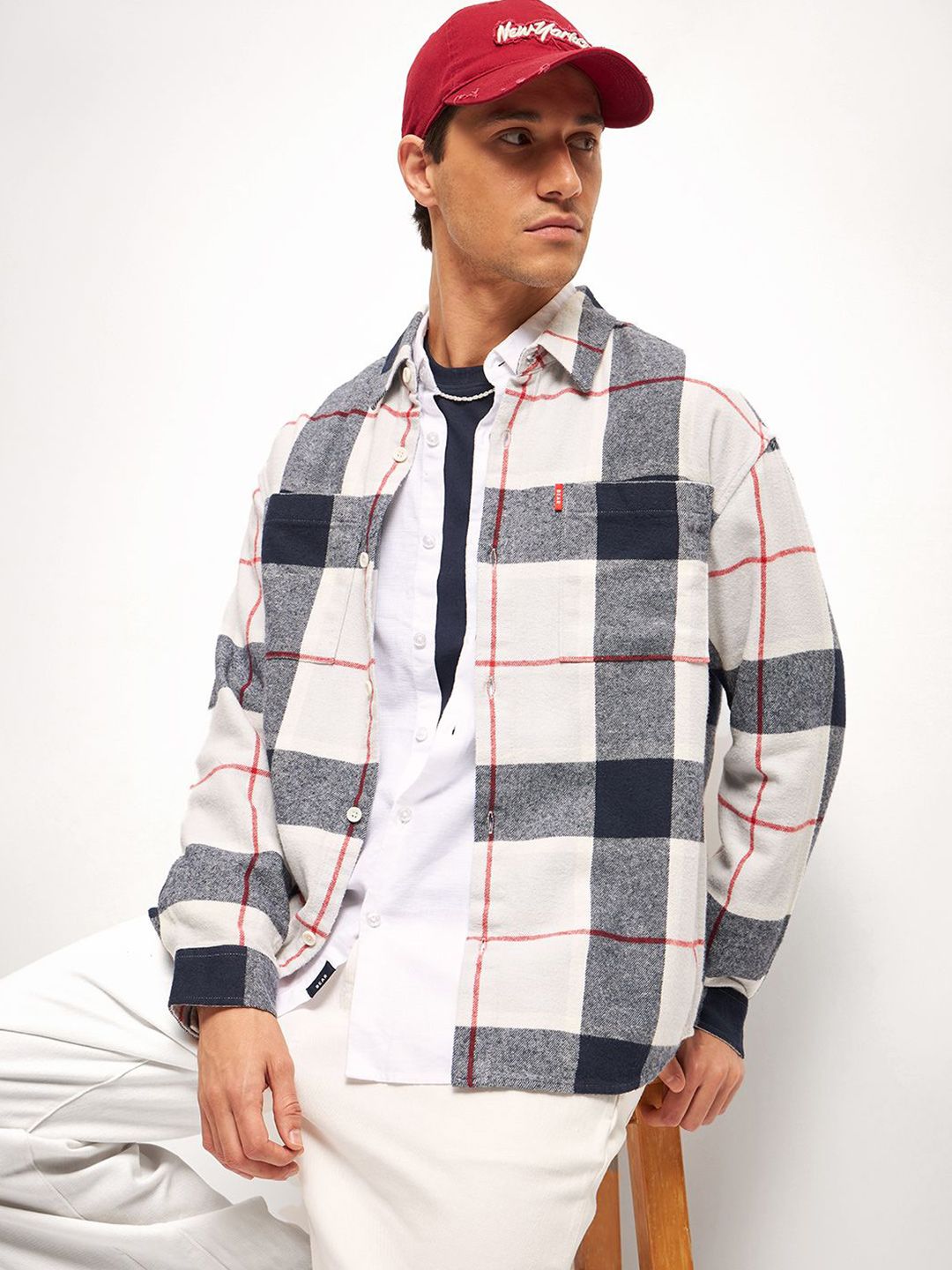 THE BEAR HOUSE Men Opaque Checked Casual Shirt