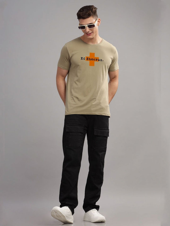ADRO Men Graphic Printed Round Neck Cotton T-shirt
