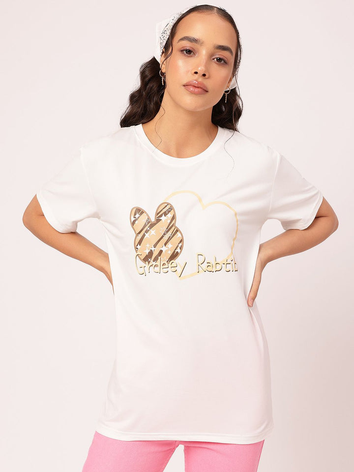 DressBerry Hoppy Hour Drop-Shoulder Sleeve Tee