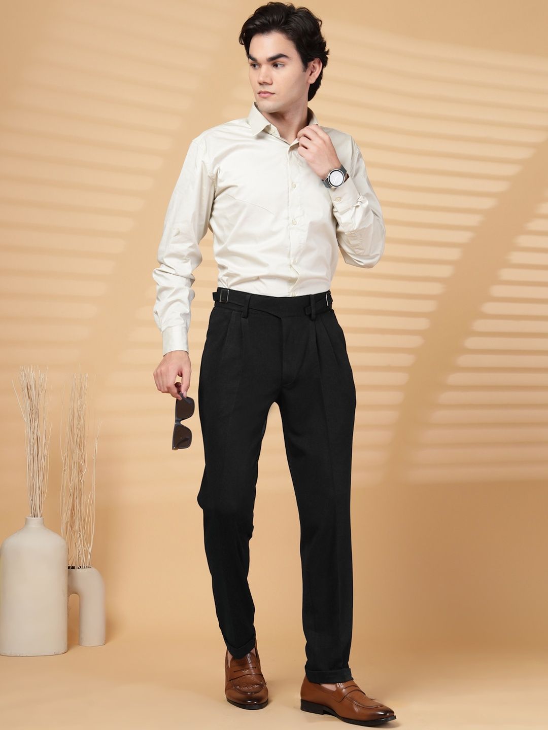 Seluar Formal Formal Lycra Lelaki KLOTTHE Hitam