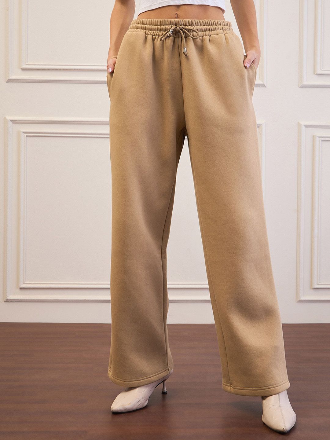 SASSAFRAS Women Relaxed Fit Track Pants