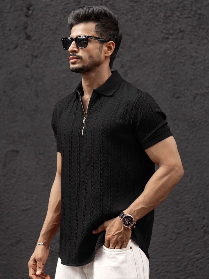 Powerlook Men Polo Collar T-shirt